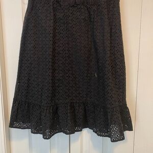 Eyelet short skirt